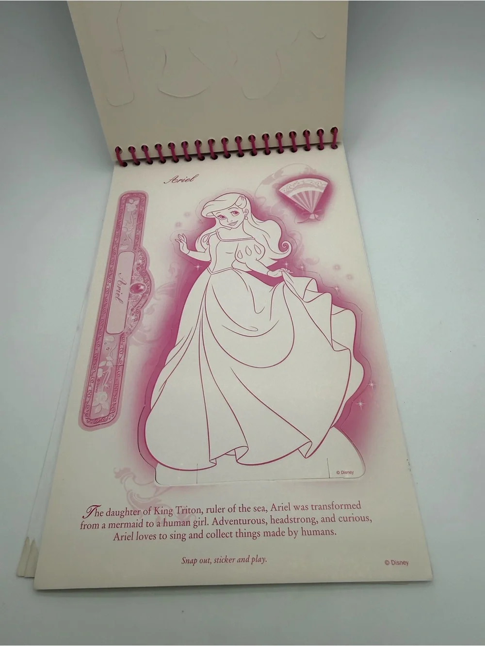 Disney My Princess Life Activity Storybook w/ 435 Stickers 4 Snap-Outs New Book